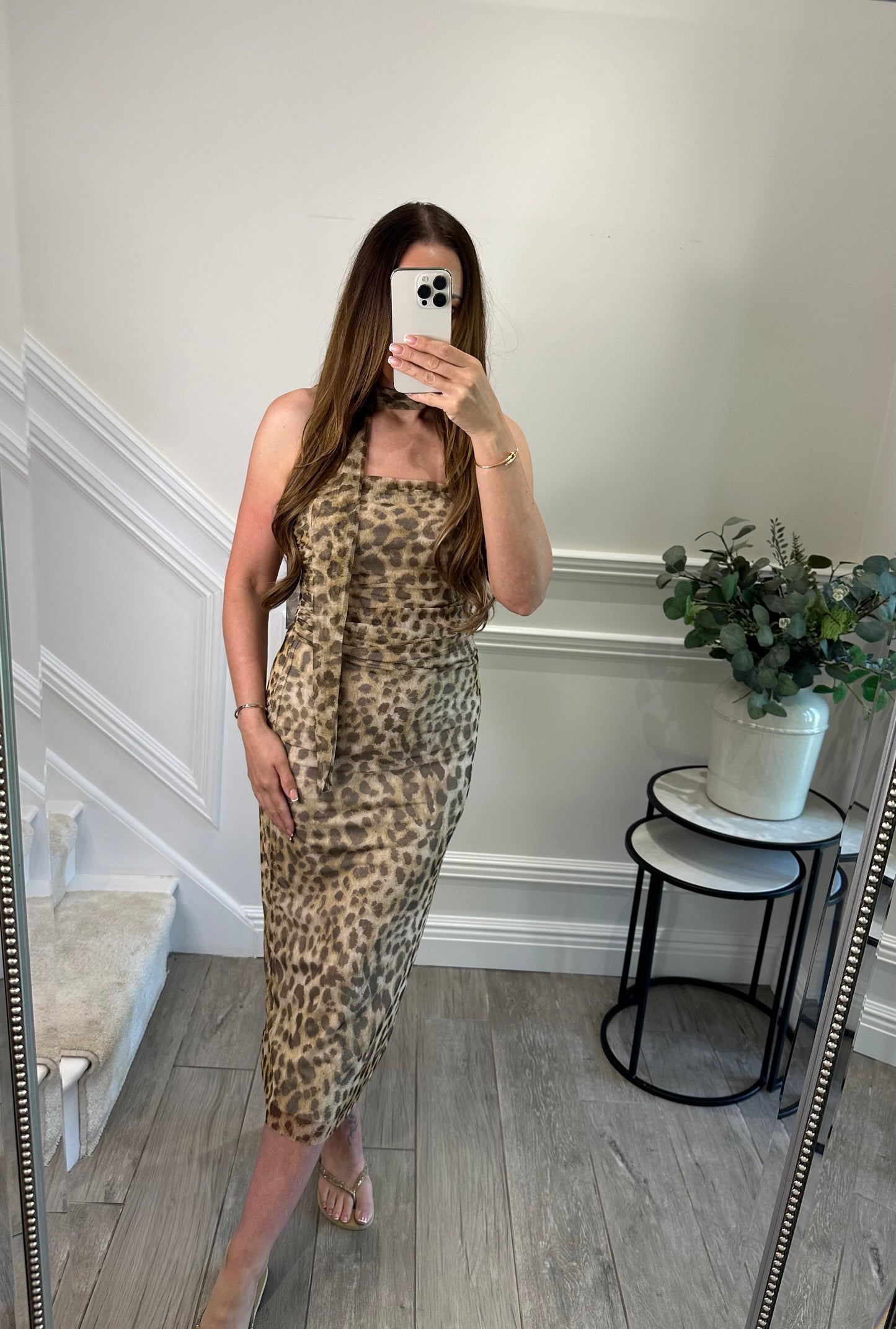 Leopard Midi Skirt Co-ord