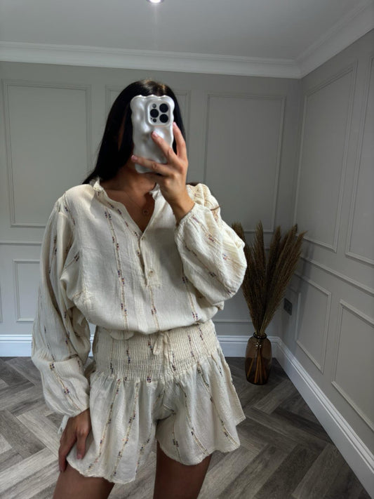 Cream Boho Co-Ord