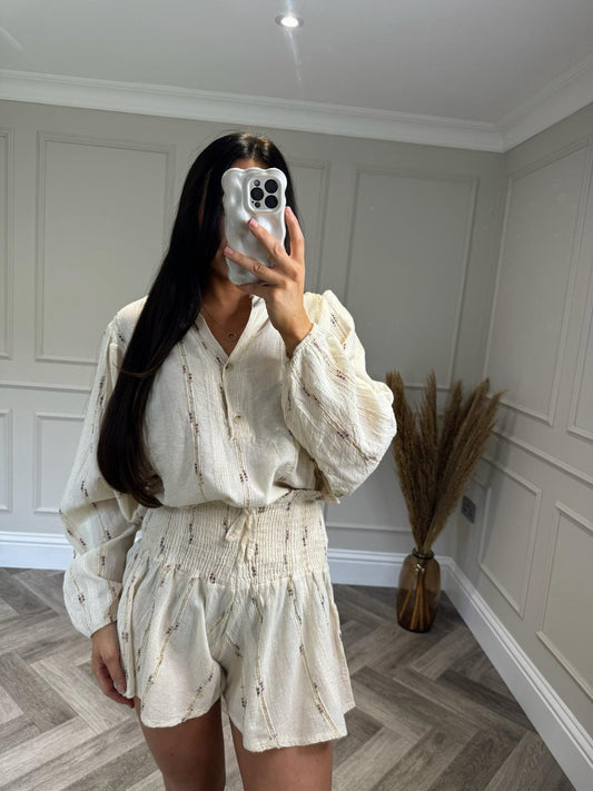 Cream Boho Co-Ord