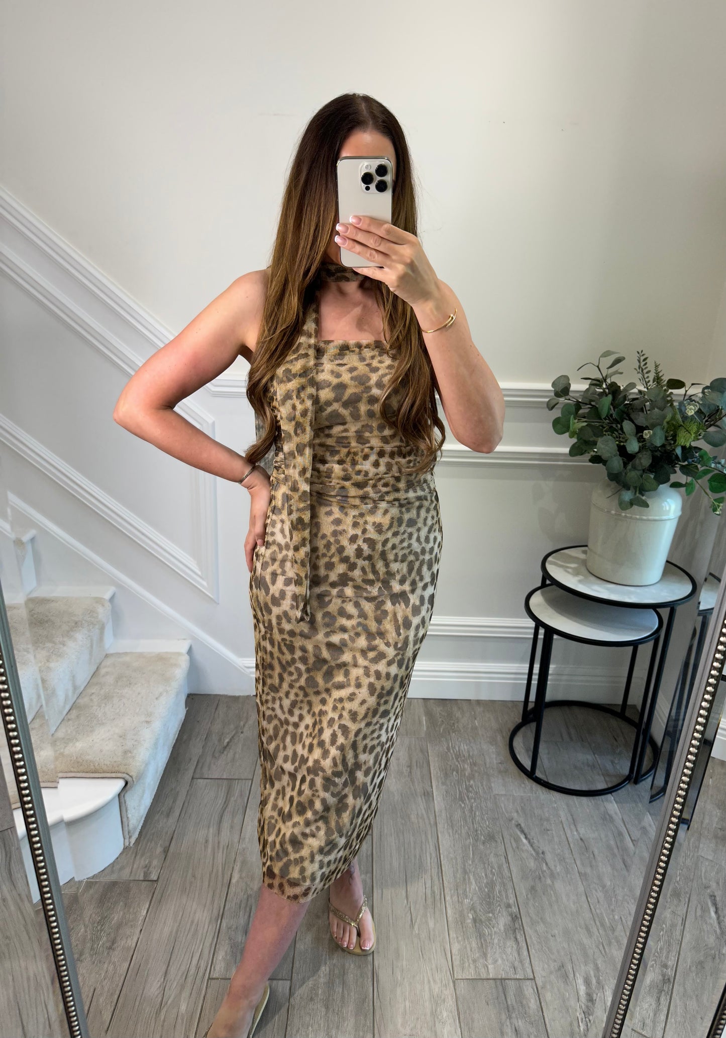 Leopard Midi Skirt Co-ord