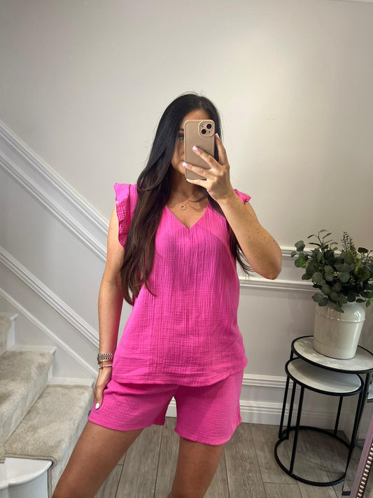 Pink Sammi Short Co-Ord